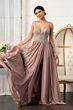 GLS by Gloria GL3005 Beaded Bodice A-Line Sheer Sleeve Dress