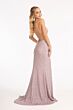 GLS by Gloria GL3006 Floral Top Sequin Skirt Lace-Up Dress