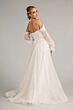 GLS by Gloria GL3015 Plunging Neck Bishop Sleeve Bridal Gown