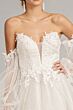 GLS by Gloria GL3015 Plunging Neck Bishop Sleeve Bridal Gown