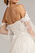 GLS by Gloria GL3015 Plunging Neck Bishop Sleeve Bridal Gown