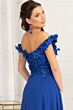 Elizabeth K GL3018 Off-The-Shoulder Floral Applique A-Line Bridal Gown