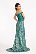 GLS by Gloria GL3024 Embroidered Corset Sequin Skirt Dress