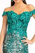 GLS by Gloria GL3024 Embroidered Corset Sequin Skirt Dress