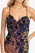 Elizabeth K GL3025 Strappy Back 3D Floral Sequin Dress