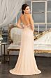 GLS by Gloria GL3029 Illusion Sides Plunging Neck Sequin Dress