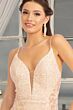GLS by Gloria GL3029 Illusion Sides Plunging Neck Sequin Dress