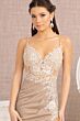 GLS by Gloria GL3030 Glitter Skirt Embroidered Top Dress