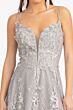 GLS by Gloria GL3031 A-Line Spaghetti Strap Plunging Neck Dress