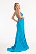 Elizabeth K GL3035 Embellished Bust Lace-Up Back Dress
