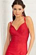 GLS by Gloria GL3036 Lace-Up Back Sweetheart Neck Hot Fix Dress
