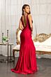 GLS by Gloria GL3037 Bare Back Plunging Neck Hot Fix Dress