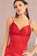 Elizabeth K GL3038 Strappy Back High Slit Hot Fix Dress