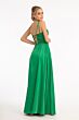 Elizabeth K GL3039 Strappy Back Plunging Neck Hot Fix Dress