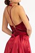 GLS by Gloria GL3040 Pleated A-Line Satin Dress