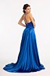 GLS by Gloria GL3040 Pleated A-Line Satin Dress