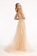GLS by Gloria GL3043 Removable Overskirt V-Neck Embroidery Dress