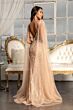 GLS by Gloria GL3047 Floor-Length Sleeves Plunging Neck Dress
