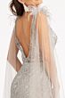 GLS by Gloria GL3047 Floor-Length Sleeves Plunging Neck Dress