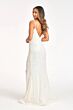 Elizabeth K GL3055 Bare Back Plunging Neck Sequin Dress
