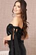 Elizabeth K GL3059 Tie Straps Off The Shoulder Bridesmaid Dress