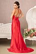 Elizabeth K GL3061 Lace-Up Back Cutaway Slit Bridesmaid Dress