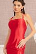 Elizabeth K GL3061 Lace-Up Back Cutaway Slit Bridesmaid Dress