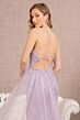 GLS by Gloria GL3116 Detachable Overskirt Illusion Slit Dress