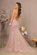 GLS by Gloria GL3121 Godet Skirt Sweetheart Neck Glitter Dress