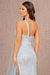 Elizabeth K GL3133 Side Tail High Slit One Shoulder Dress