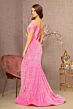 Elizabeth K GL3148 Off The Shoulder Sequin Velvet Dress