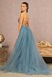 GLS by Gloria GL3156 Detachable Overskirt Strapless Sweetheart Dress