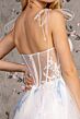 GLS by Gloria GL3208 Tie Straps Embroidered Corset Dress