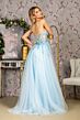 GLS by Gloria GL3209 High Slit Strapless Sweetheart Corset Dress