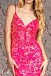 GLS by Gloria GL3220 Illusion Corset Floral Glitter Dress