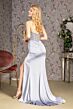 GLS by Gloria GL3280 Slit Skirt Embellished Corset Dress