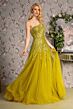GLS by Gloria GL3281 Godet Skirt One Shoulder Embellished Dress