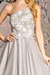 GLS by Gloria GL3384 Strappy Back A-Line One-Shoulder Dress
