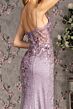 GLS by Gloria GL3399 Spaghetti Strap Embroidered Corset Dress