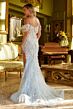 GLS by Gloria GL3409 Cutaway Slit Off The Shoulder 3D Floral Dress