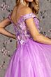 GLS by Gloria GL3443 Floral Corset Off The Shoulder Dress