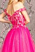GLS by Gloria GL3443 Floral Corset Off The Shoulder Dress