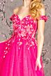 GLS by Gloria GL3443 Floral Corset Off The Shoulder Dress