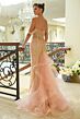 Elizabeth K GL3563 Detachable Train Off The Shoulder Corset Dress
