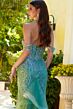 Elizabeth K GL3563 Detachable Train Off The Shoulder Corset Dress