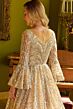 GLS by Gloria GL3582 Bell Sleeve Embellished A-Line Dress