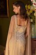 GLS by Gloria GL3583 Cape Sleeve Sweetheart Neck Beaded Dress
