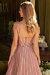 GLS by Gloria GL3617 Long Overskirt Geometric Corset Dress