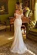 Elizabeth K GL3620 High Slit Illusion Corset Glitter Dress