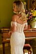 Elizabeth K GL3620 High Slit Illusion Corset Glitter Dress